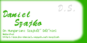 daniel szajko business card