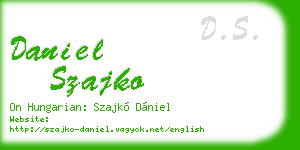 daniel szajko business card